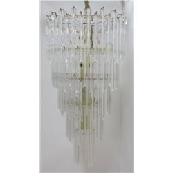 Lucite & Brass, " Waterfall Chandelier"