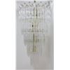 Image 2 : Lucite & Brass, " Waterfall Chandelier"