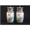 Image 2 : Pair Chinese Porcelain Vases Mounted as Lamps