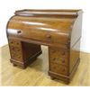 Image 1 : Walnut Victorian Cylinder Roll Desk