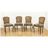 Image 2 : Walnut Table with 4 Cane Back & Seat Chairs