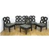 Image 1 : Set of 6 Chinese Lacquered Chairs