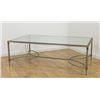Image 1 : Brass and Steel Glass Top Coffee Table