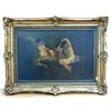 Image 2 : 20th Cent. Gilt Frame Oil on Canvas of 3 Nymphs