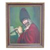 Image 2 : Oil on Canvas, Man Playing a Flute