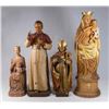 Image 1 : 4 Religious Wood Carvings