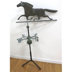 Copper & Zinc Trotting Horse Weather Vane