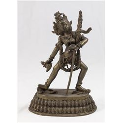 Antique Tibetan Bronze Deity