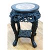 Image 1 : Chinese Teakwood Marble Inset Tabouret Table