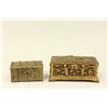 Image 1 : 2 Bronze Figural Boxes