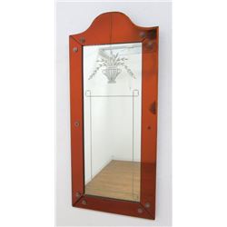 Deco Etched Glass Mirror