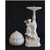 Image 1 : Alabaster Farm Girl Lamp