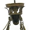 Image 3 : Empire Style 8-Light Brass Ring Form Chandelier