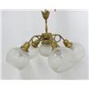 Image 1 : Victorian 4 Light Gilt Metal Chandelier