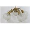 Image 2 : Victorian 4 Light Gilt Metal Chandelier