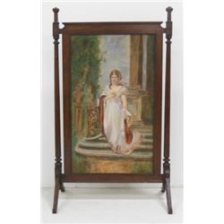 French Ca. 1900 Victorian Firescreen