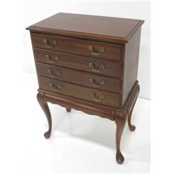 Cherrywood Queen Anne Style Silver Chest