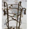Image 2 : Gilt Metal 3-Tier Tassle Table