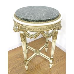 Louis XVI Style Round Side Table