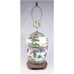 Chinese Porcelain Vase Mounted as Lamp