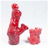 Image 1 : Two Pieces of Carved Coral Figures