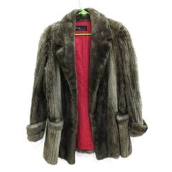 Sheared Mink Thigh Length Women's Coat