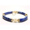 Image 2 : 14K Yellow Gold & Lapis Bracelet & Ring