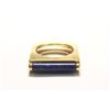 Image 8 : 14K Yellow Gold & Lapis Bracelet & Ring