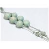 Image 2 : Chinese Cinnabar Bangle & Green Beaded Necklace