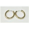 Image 1 : Pair 14K Gold Hoop Earrings