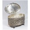 Image 2 : Sterling Silver Footed Etrog Box