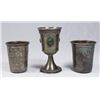 Image 1 : 2 Silver Bechers & 1 Kiddush Cup