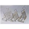 Image 1 : 3 Novelty Silverplated Toast Racks