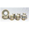 Image 1 : Sterling Silver Mounted Limoges Demitasse Set