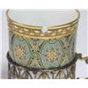 Image 3 : Sterling Silver Mounted Limoges Demitasse Set