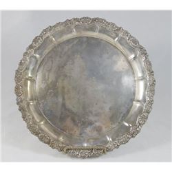 English Sterling Silver Round Tray