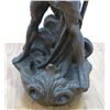 Image 2 : Bronzed White Metal  Figure with Sword