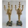 Image 1 : Pair Gilt Bronze Empire Style Candelabra