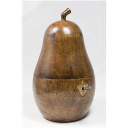 Wood Pear Tea Caddy