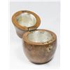 Image 2 : Wood Pear Tea Caddy
