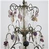Image 3 : French Crystal and Bronze 6 Light Chandelier