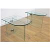 Image 2 : Pair Pace Style Chrome & Glass Side Tables