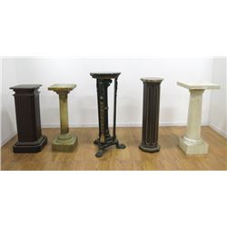 Group Lot of 5 Pedestals