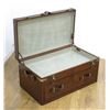 Image 2 : Leather Covered Storage Trunk with Drawer