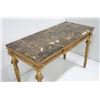 Image 3 : Pair Marble Top Carved Console Tables