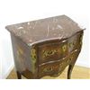 Image 3 : Louis XV Style Marble Top Marquetry Commode