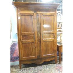 18th Century Country French Walnut Armoire