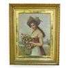 Image 2 : Julius Simmonds, Portrait of Lady w/ Flower Basket