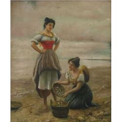 After Eugen De Blaas, Female Clam Diggers