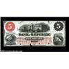 Image 1 : Boston, MA- Bank of the Republic $5 G8a ProofAnother in this series of orange overprinted Proof exam